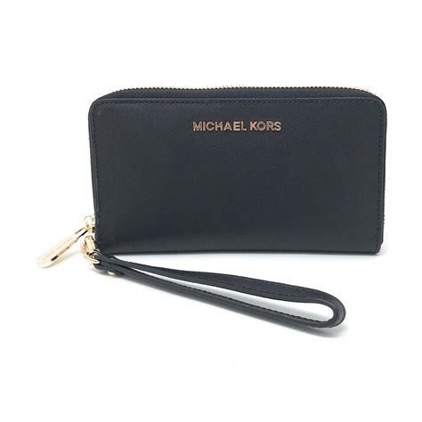 michael kors jet set travel large saffiano leather smartphone wristlet|Michael Kors saffiano large.